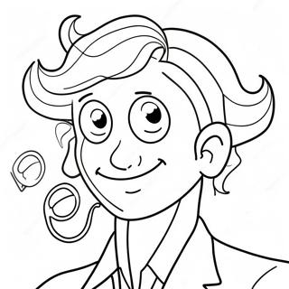 Funny Who Am I Character Coloring Page 62434-50059