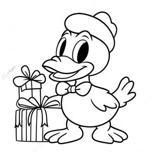 Donald Duck Christmas Coloring Page 62443-50067