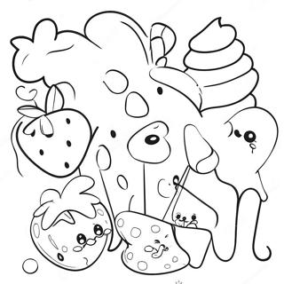 Colorful Disney Treats Coloring Page 62454-50079