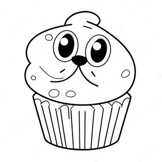 Bluey Muffin Coloring Page 6246-5100