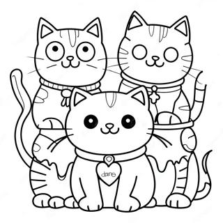 Kid-E-Cats Coloring Pages