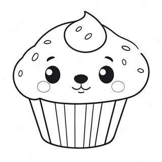 Bluey Muffin Coloring Pages