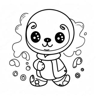 Ink Sans With Colorful Background Coloring Page 62504-50117