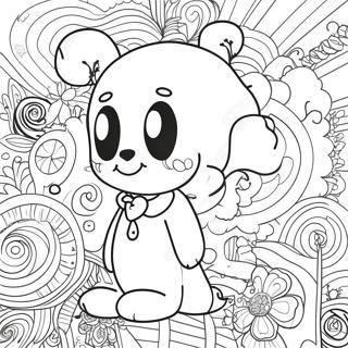 Ink Sans With Colorful Background Coloring Page 62504-50118