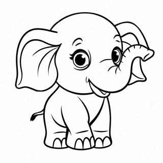 E Is For Elephant Coloring Page 62523-50126