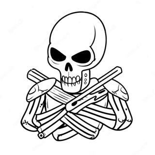 Cool Skull Trooper In Action Coloring Page 62534-50146