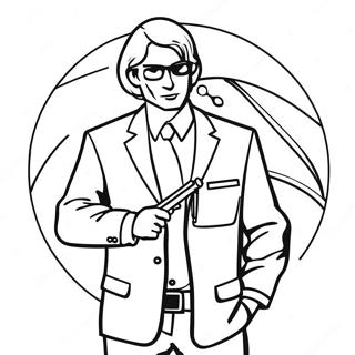 Secret Agent Coloring Pages