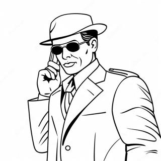 Secret Agent Coloring Page 62543-50142