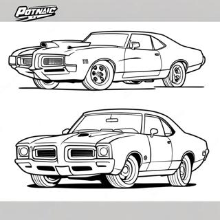 Pontiac Gto Classic Car Coloring Page 62553-50160