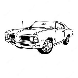 Pontiac Gto Muscle Car Coloring Page 62554-50154