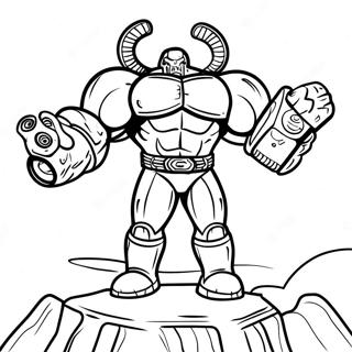 Titan Speakerman In Action Coloring Page 6257-5104