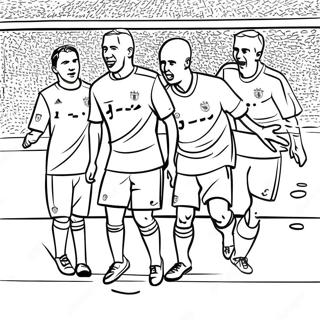 Bayern Munich Players In Action Coloring Page 62594-50191