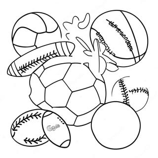 Sports Balls Coloring Page 62603-50194