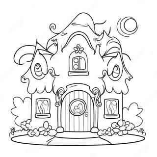 Unicorn House Coloring Page 62613-50203