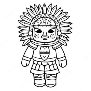 Kachina Doll Traditional Coloring Page 62623-50212