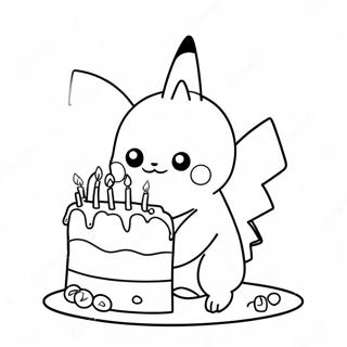 Pokemon Birthday Coloring Pages