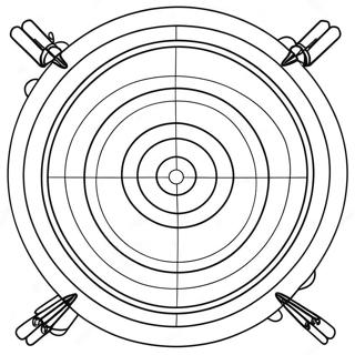 Archery Target Coloring Page 62653-50235