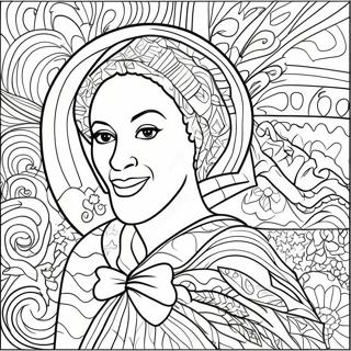 Colorful Faith Ringgold Quilt Coloring Page 62664-50247