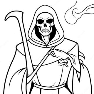 Grim Reaper Coloring Page 6266-5112