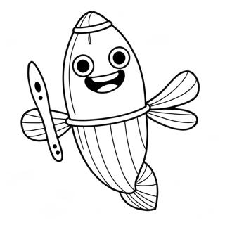 Fortnite Fishstick Character Coloring Page 62673-50252