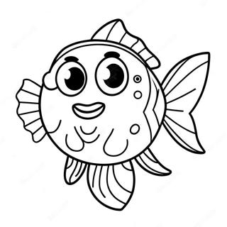 Fishstick In Colorful Costume Coloring Page 62674-50254