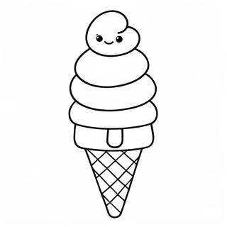 Ice Cream Cone Coloring Page 62713-50286