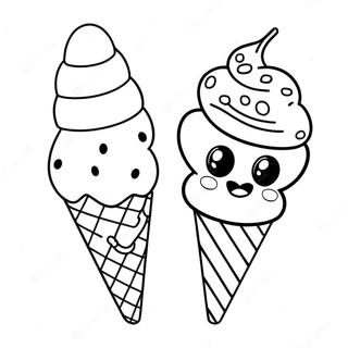 Ice Cream Cone Coloring Page 62713-50287