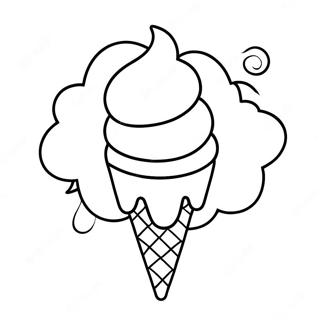 Ice Cream Cone Coloring Page 62713-50288