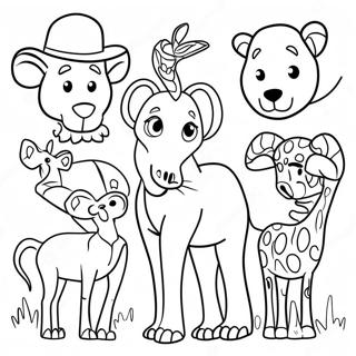 African Animals Coloring Page 62743-50309