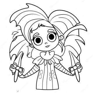 Lydia Deetz Beetlejuice Coloring Pages