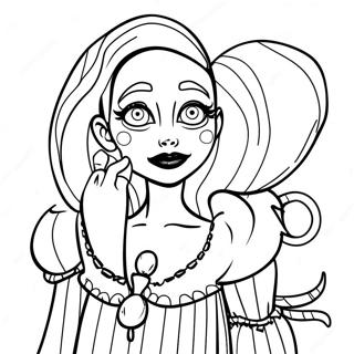 Lydia Deetz Beetlejuice Coloring Page 62763-50322