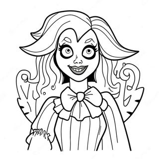 Lydia Deetz Beetlejuice Coloring Page 62763-50324