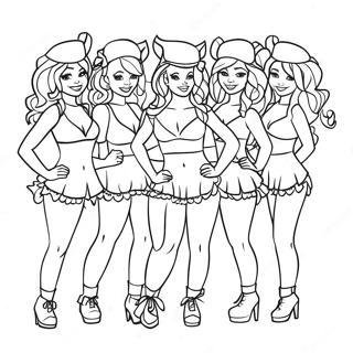 Buccaneers Cheerleaders Coloring Page 62854-50397