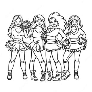 Buccaneers Cheerleaders Coloring Page 62854-50398