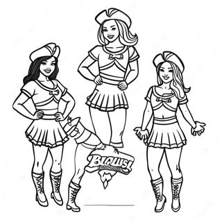 Buccaneers Cheerleaders Coloring Page 62854-50399