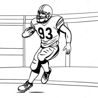 Steelers Player In Action Coloring Page 6287-5125