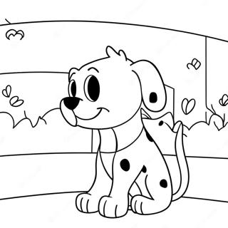 Playful 101 Dalmatians Coloring Page 62894-50422