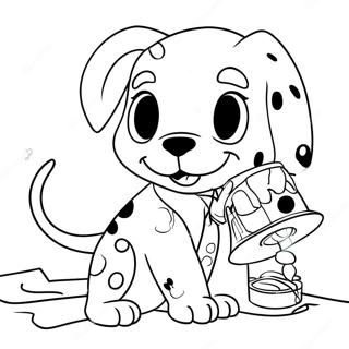 Playful 101 Dalmatians Coloring Page 62894-50423