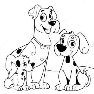 Playful 101 Dalmatians Coloring Page 62894-50424