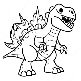 Fierce Robot Dinosaur Coloring Page 62914-50439