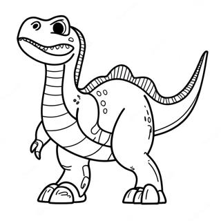 Fierce Robot Dinosaur Coloring Page 62914-50440