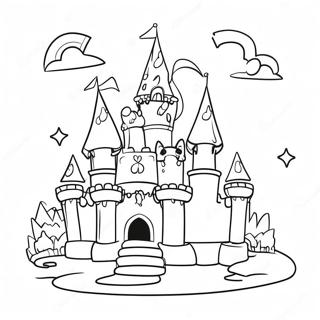 Magical Unicorn Castle Coloring Page 62944-50460