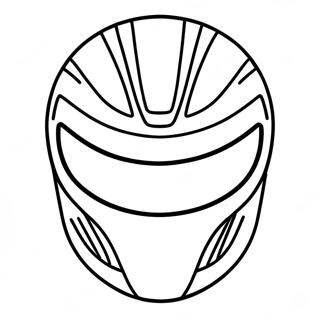 Power Ranger Mask Coloring Pages