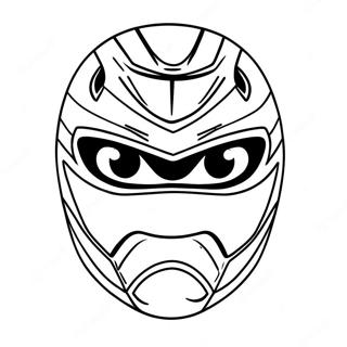 Mighty Morphin Power Ranger Mask Coloring Page 62954-50469