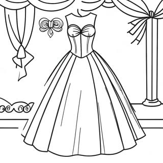 Prom Dress Coloring Page 62963-50466