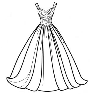 Prom Dress Coloring Page 62963-50468