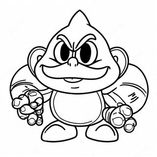 Evil Dr Robotnik With Chaos Emeralds Coloring Page 62974-50482