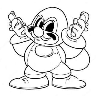 Evil Dr Robotnik With Chaos Emeralds Coloring Page 62974-50484