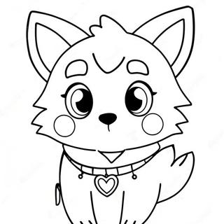 Anime Furry Character Coloring Page 62993-50494