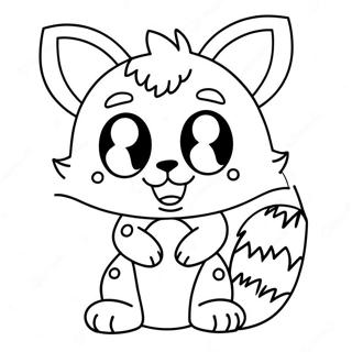 Anime Furry Character Coloring Page 62993-50495